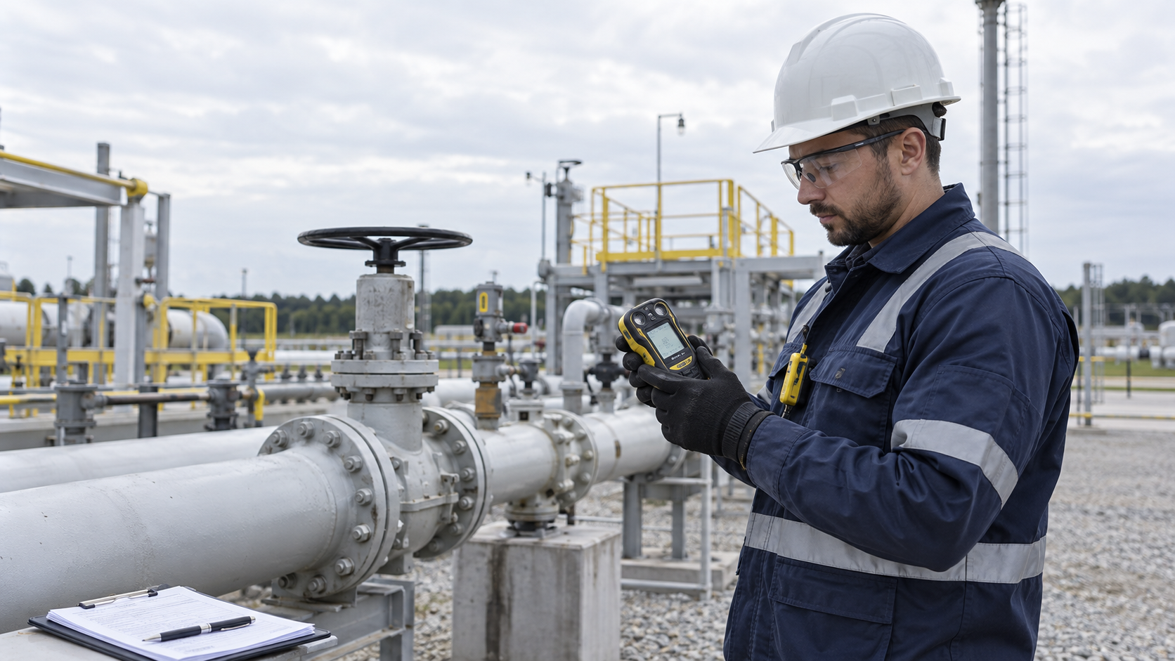 Переносной газоанализатор перед работами на трубопроводе: как проверить готовность к измерению